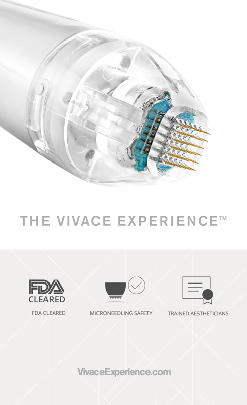 vivace microneedling device at perceptions aesthetic spa
